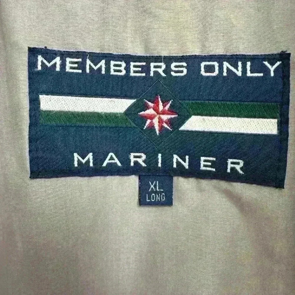 Members Only Mens XL Mariner Jacket Windbreaker Olive Full Zip Snap Vintage - Picture 3 of 16